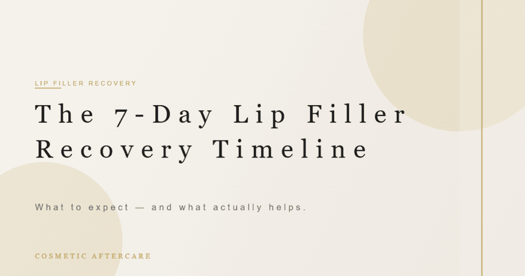 The 7-Day Lip Filler Recovery Timeline featured image