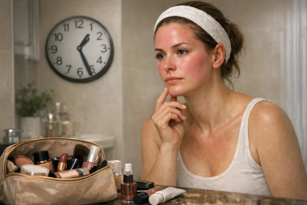 makeup after microneedling timing guide featured image