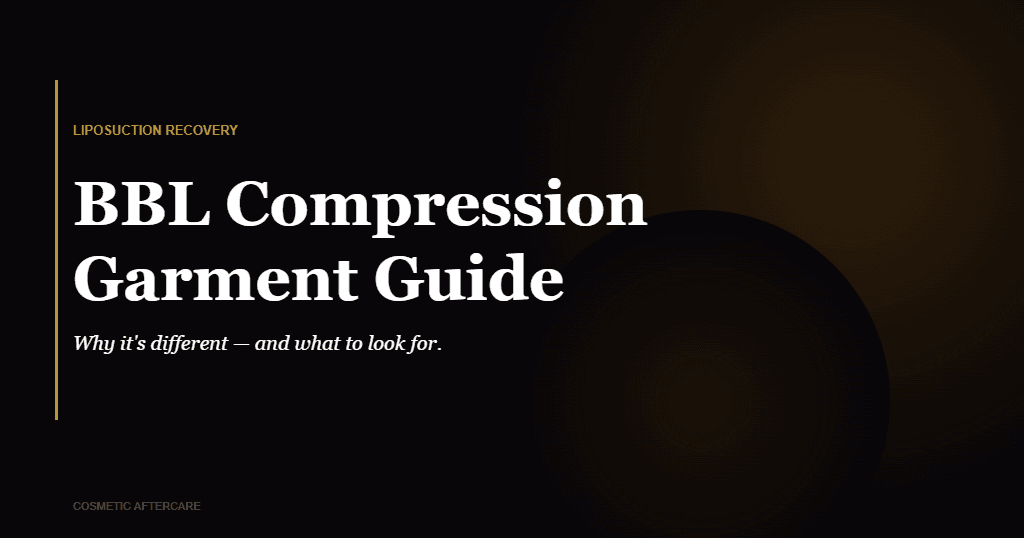 BBL compression garment guide open seat design