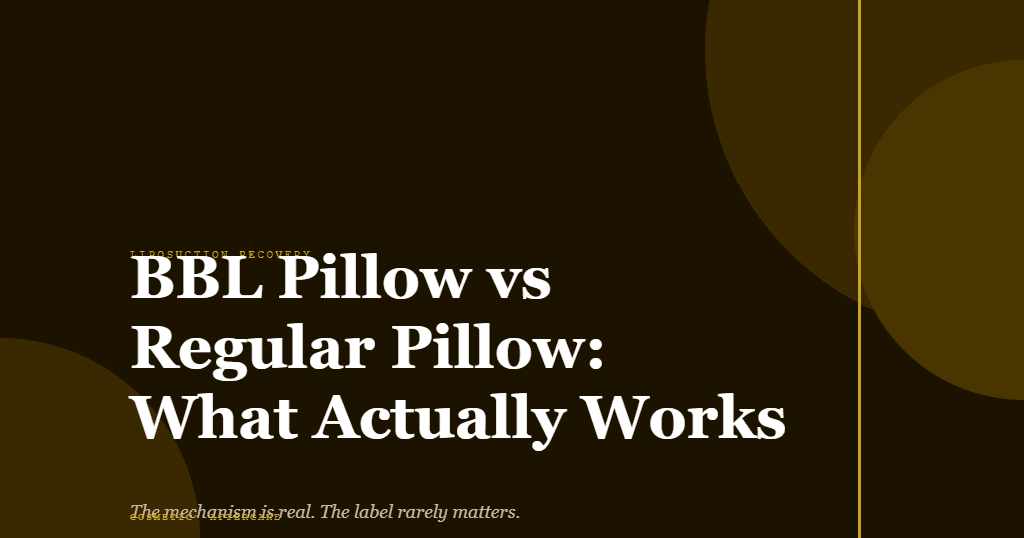 BBL Pillow vs Regular Pillow: What Actually Works featured image