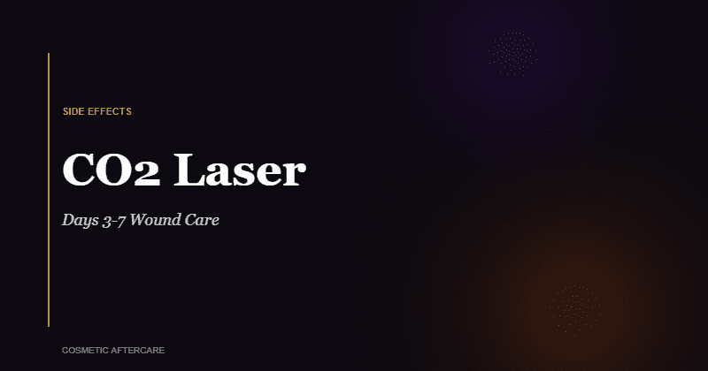 CO2 laser recovery wound care days 3 to 7