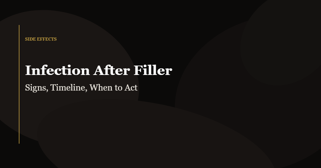infection after filler signs biofilm delayed complications