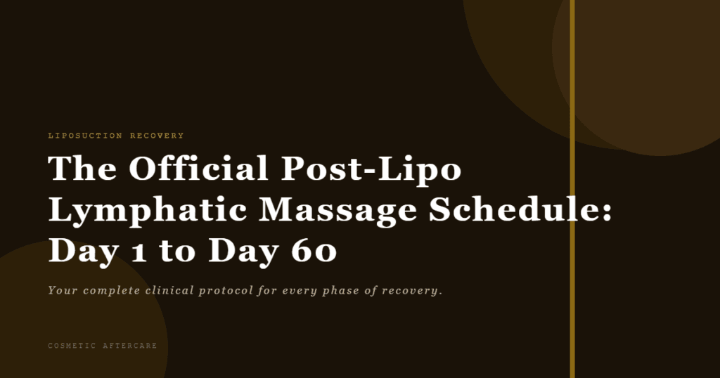 Post-lipo lymphatic massage schedule header