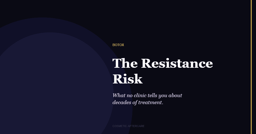 Preventative botox resistance risk - antibody development with long-term repeated treatment