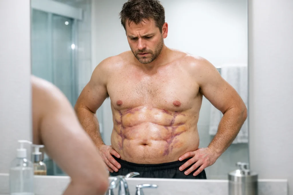 Ab Etching Recovery: Why You Will Look Worse Before You Look Sculpted